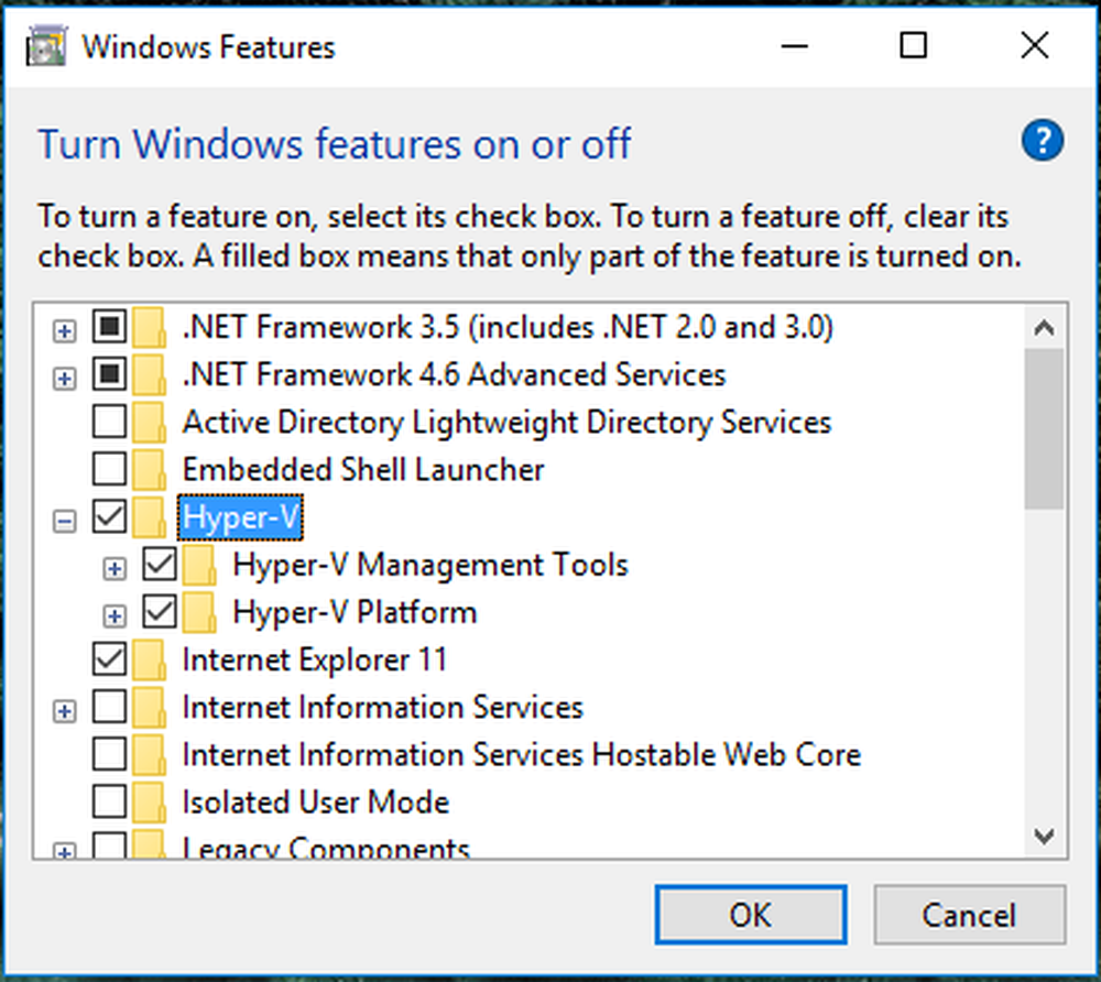 Hyper v windows 7. Windows features.