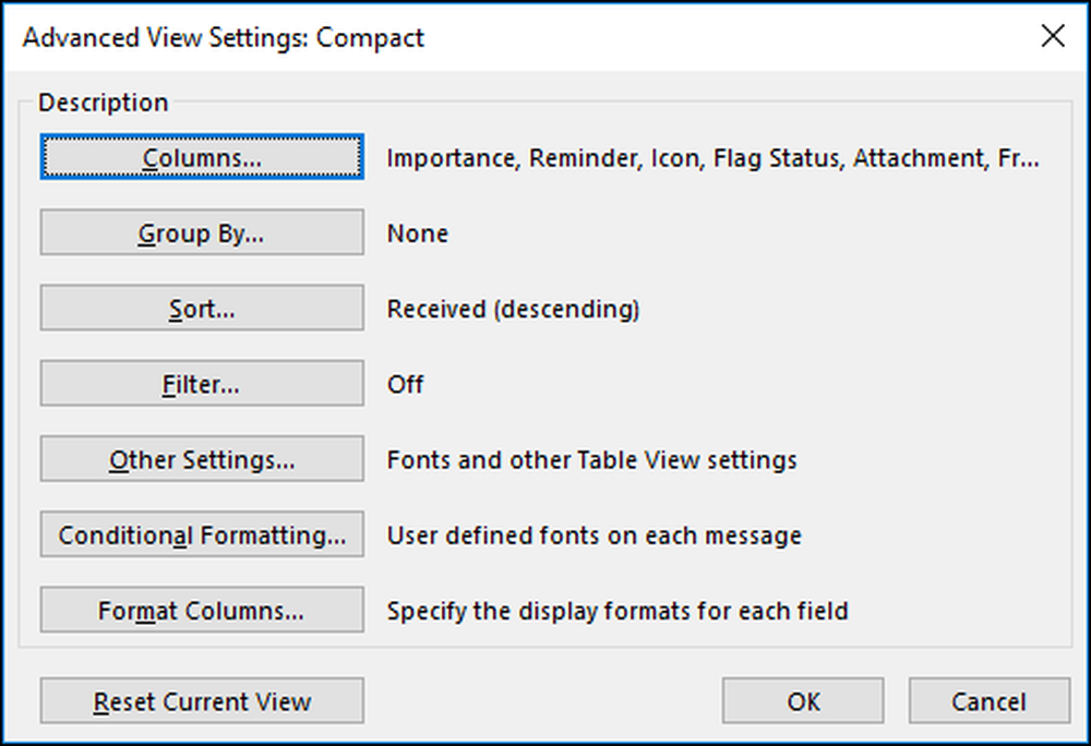 Settings list. Advanced font settings.