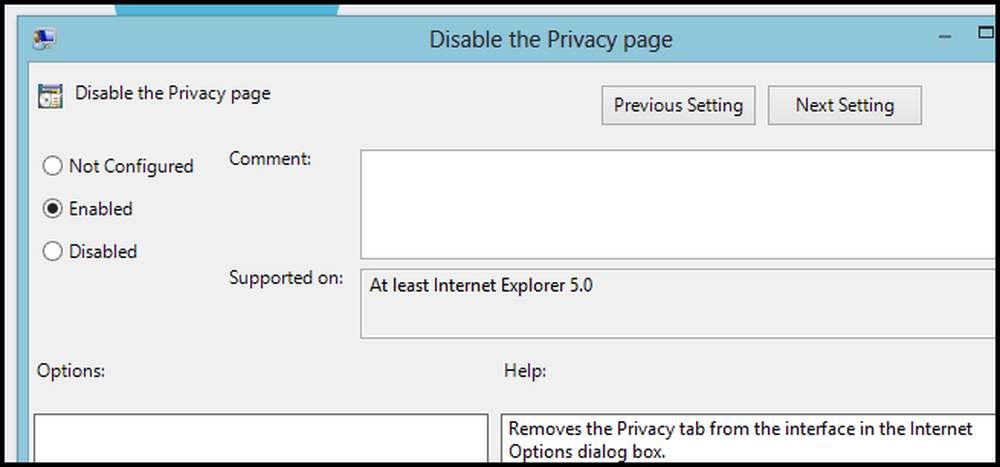 Disable page