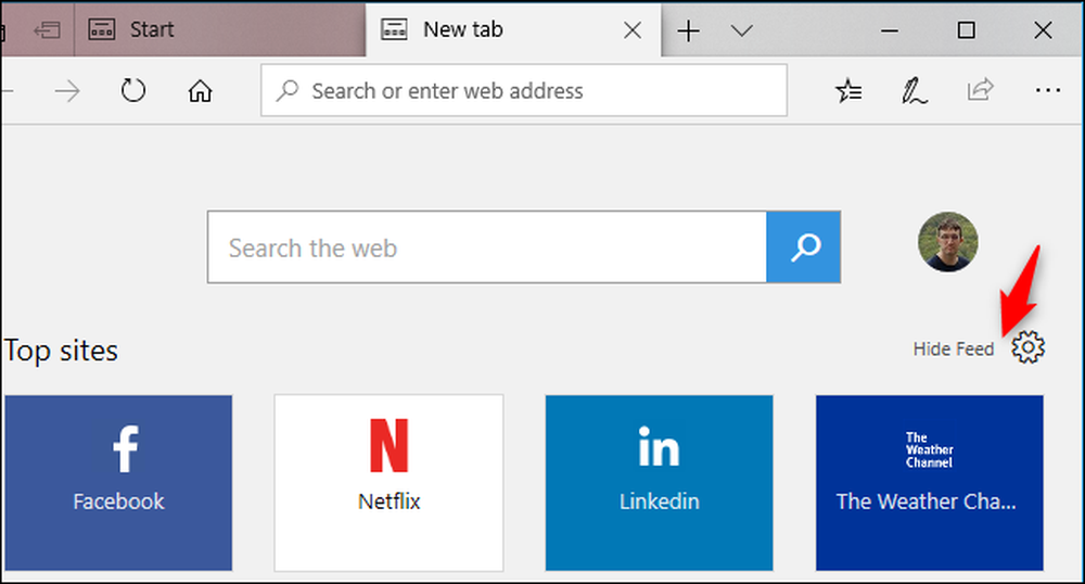 Новая вкладка microsoft edge. Как в Edge старт.
