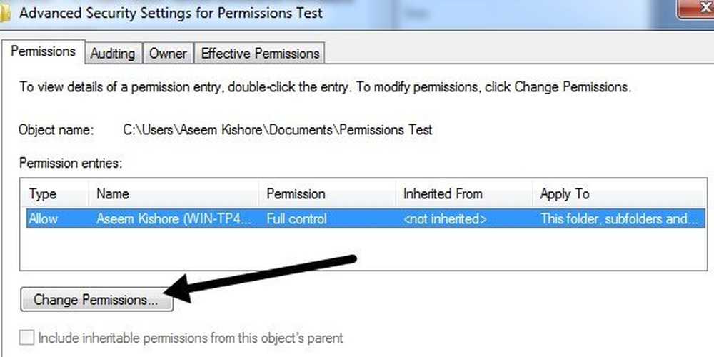 Changing permissions. Missing of insufficient permissions.
