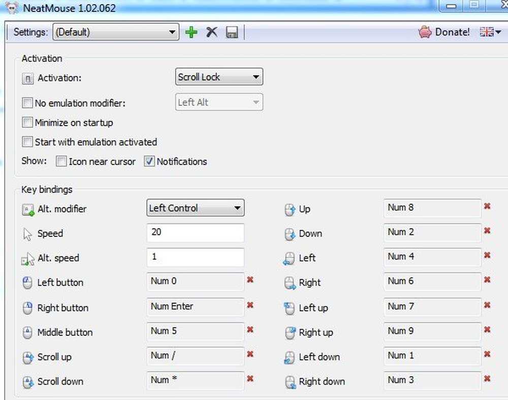 Cursor controls