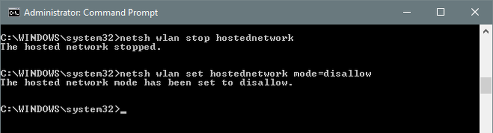 Netsh wlan hostednetwork