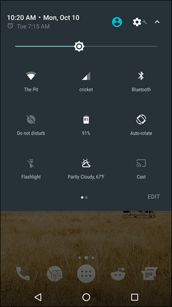 Android использование. Панель быстрых настроек для андроид как включить itel Vision 1