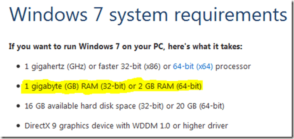 Windows 7 max ram
