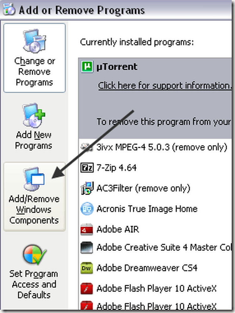 Windows отсутствует. Add/remove programs на русском. Add remove