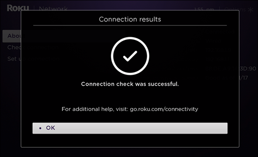 Results connect. Check connection.