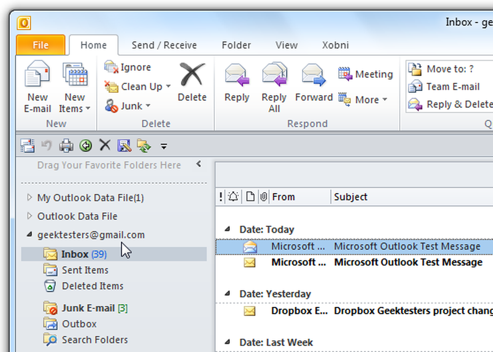Message was received. Outlook 2010. Тестовые письма в Outlook. Настройка Outlook 2010 gmail. Outlook тестовое сообщение.