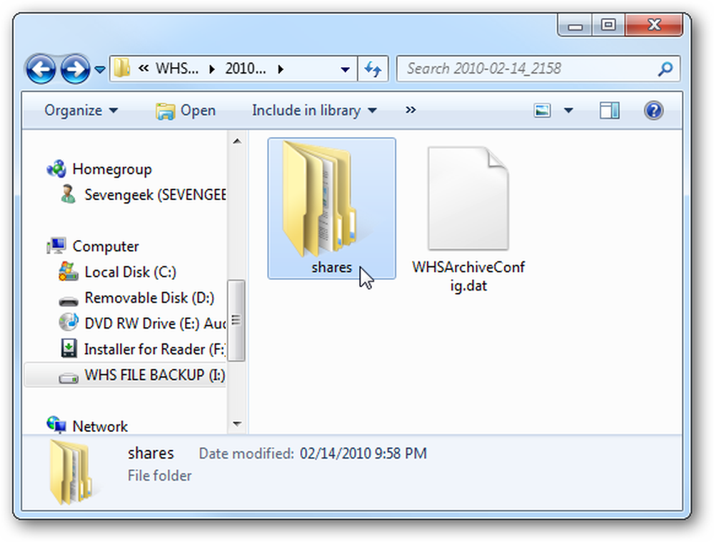 Server folders