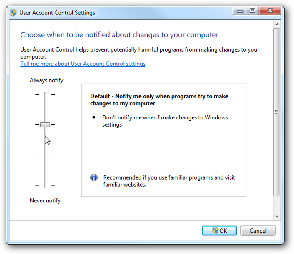 User account Control Windows 7. User account Control Sound Windows 7. Notification of change CAD. Modify user