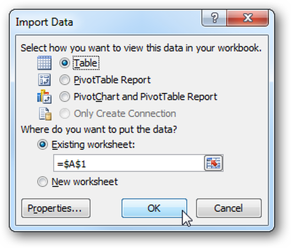 Import data