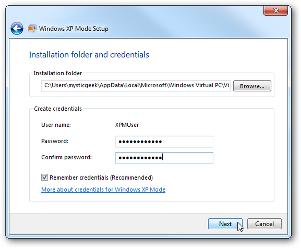 Installed version. Setting up folder