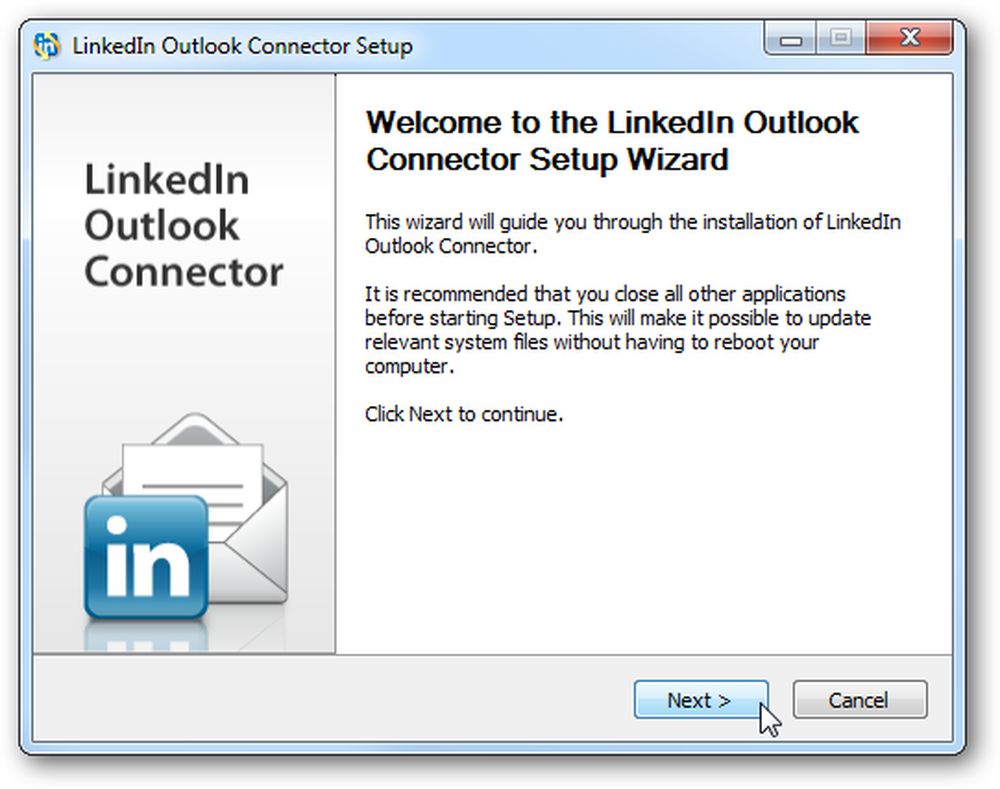 Welcome connect. Outlook social Connector