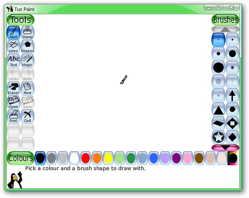 Как рисовать в tux paint