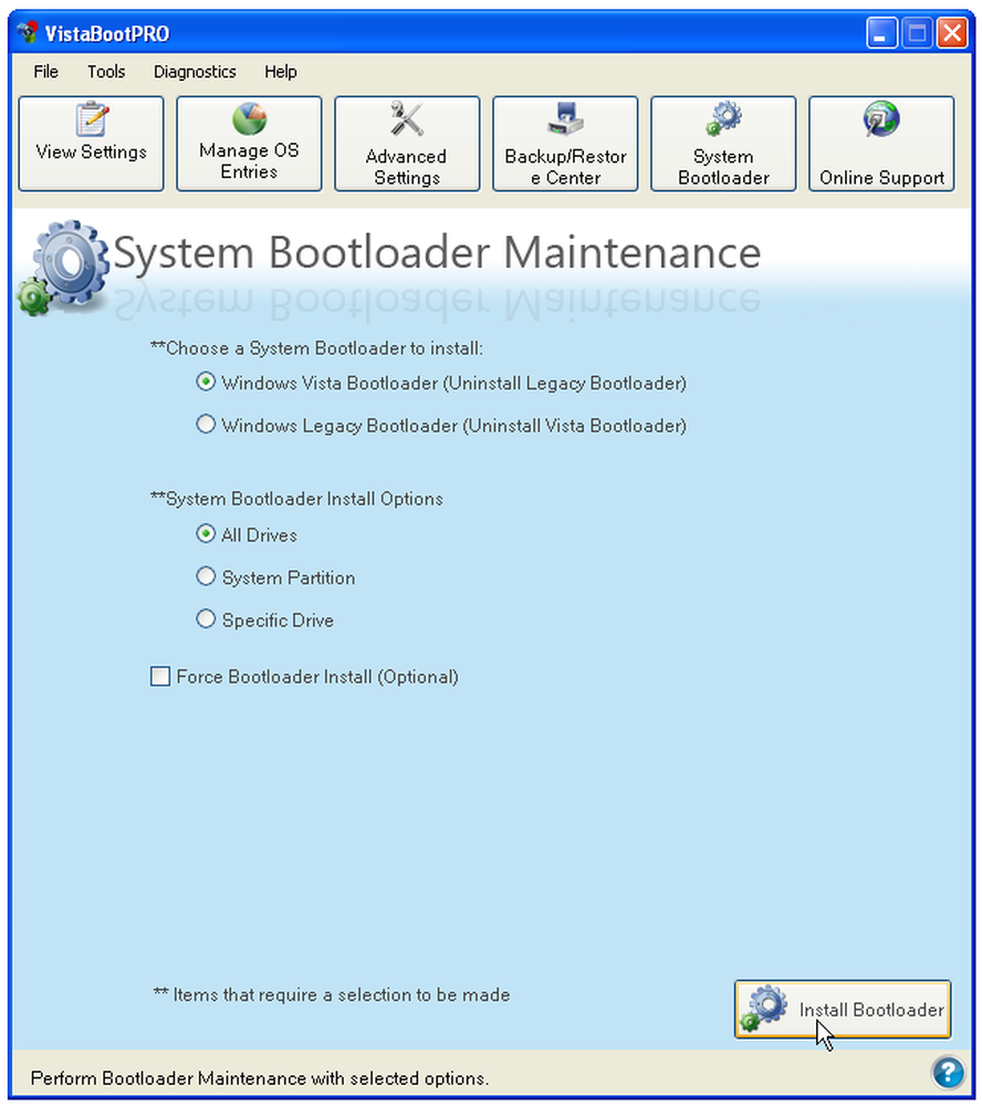 Bootloader windows. Legacy Windows