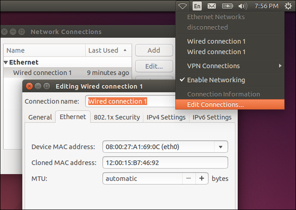 Last connect. Mac адрес линукс. Mac адрес интерфейса в Ubuntu. Клонировать Мак адрес на линукс. Как выглядит Mac адрес на линуксе.