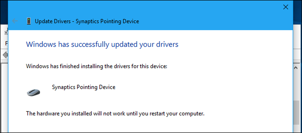 Synaptics pointing device Driver. Как перезагрузить драйвера. Update was successfully. Synaptics Generic device. Update your device