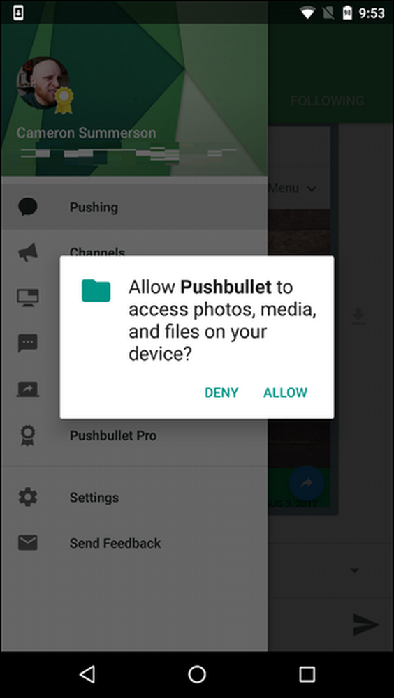 Push allow