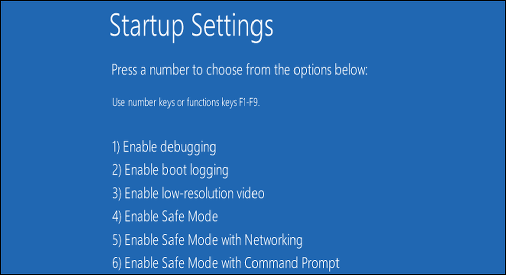 Startup setup. Windows Startup settings Windows 8.1.