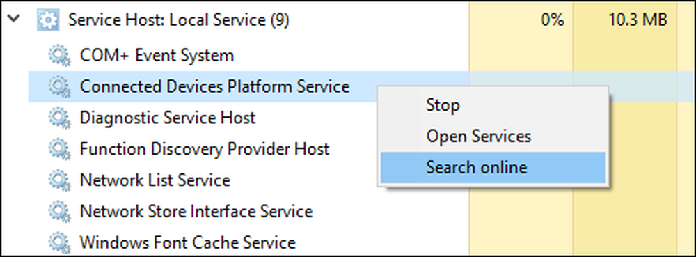 Open services windows