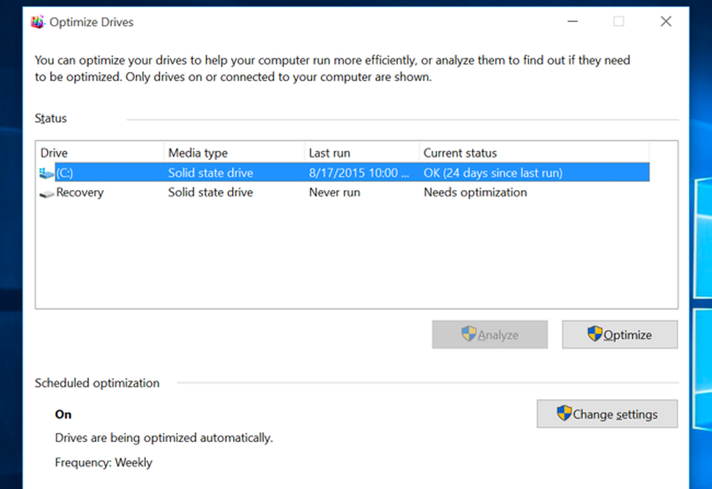Running windows