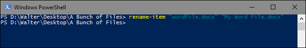 Powershell rename