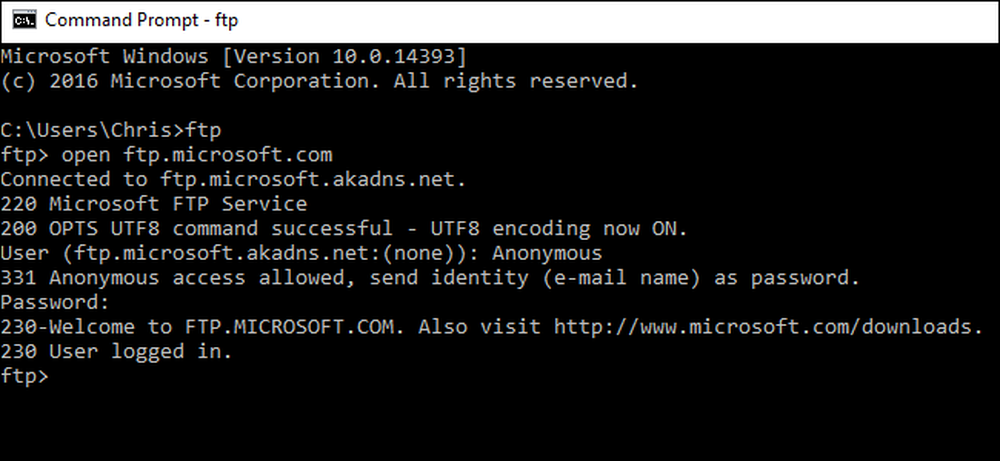How connect to server. Выйти из FTP cmd. Windows Command line UTF-8. CD Command Windows 10.