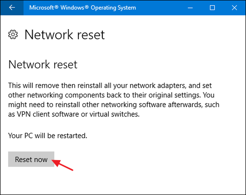 Error connection reset. Reset restart.