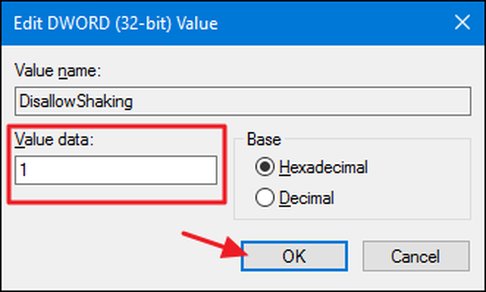 Disable shake