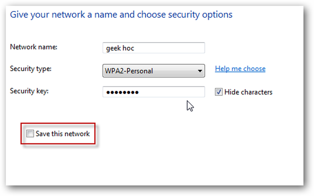 Security type