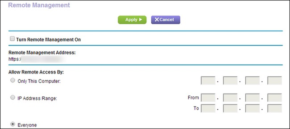 Allow remote access