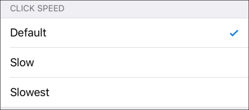 Скорость кликов. More button IOS