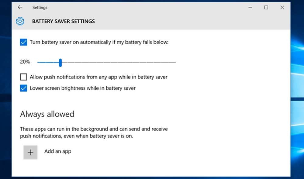 Battery setup