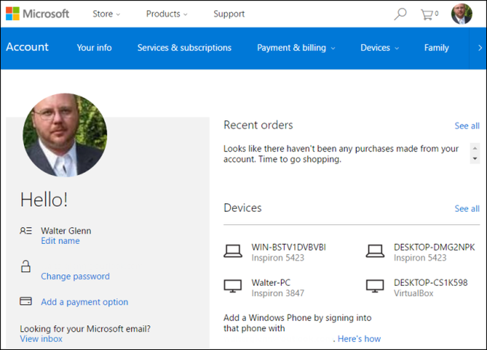 Microsoft account. Microsoft account photo. How to sign out Microsoft account from device