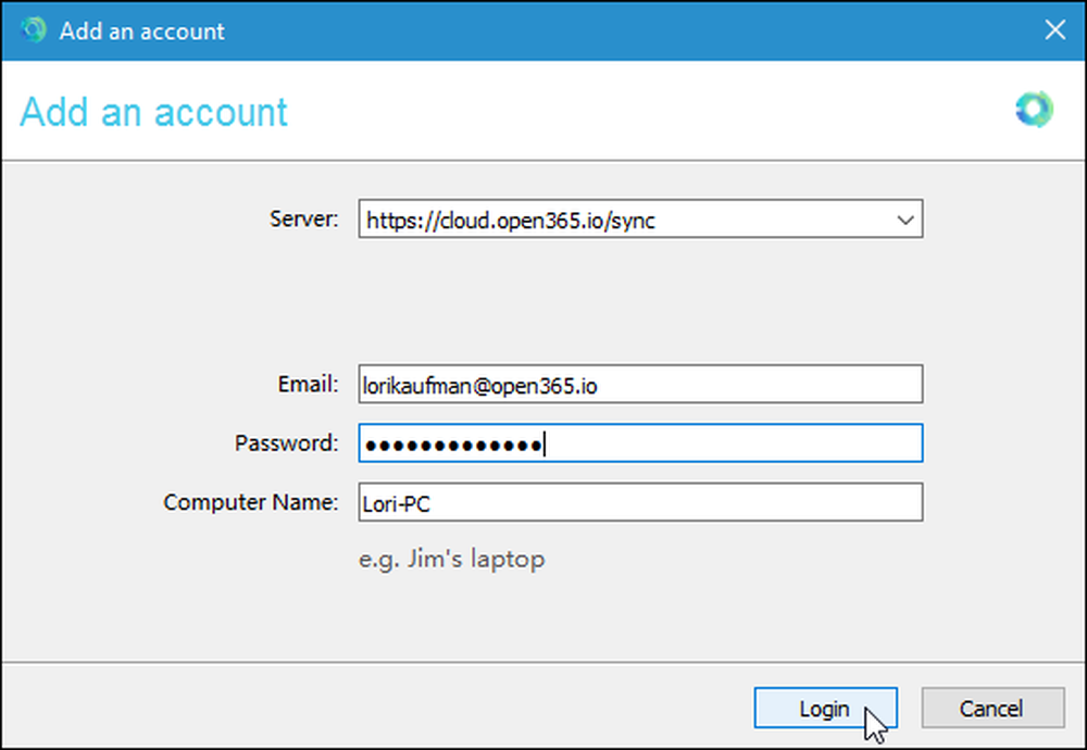 Open client