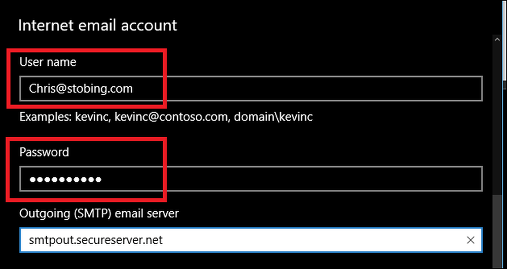 User password channel stream