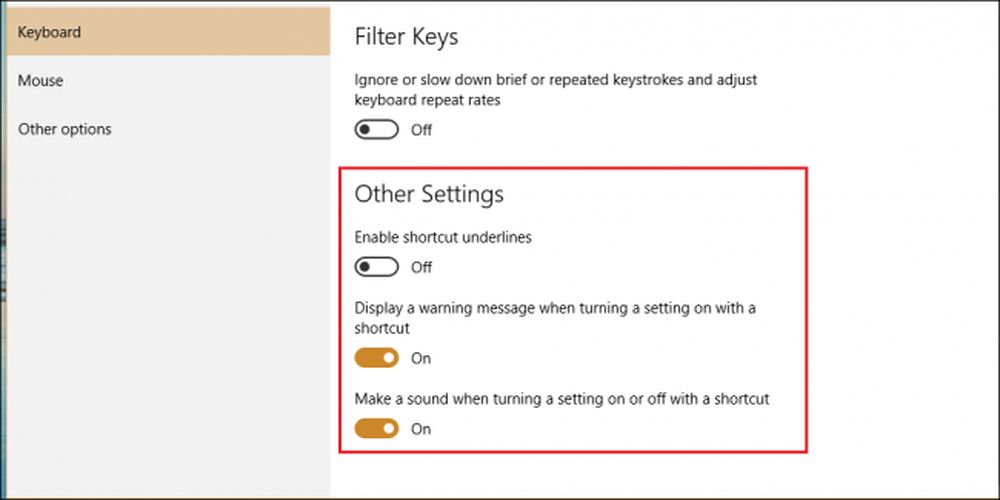 Key ignore.