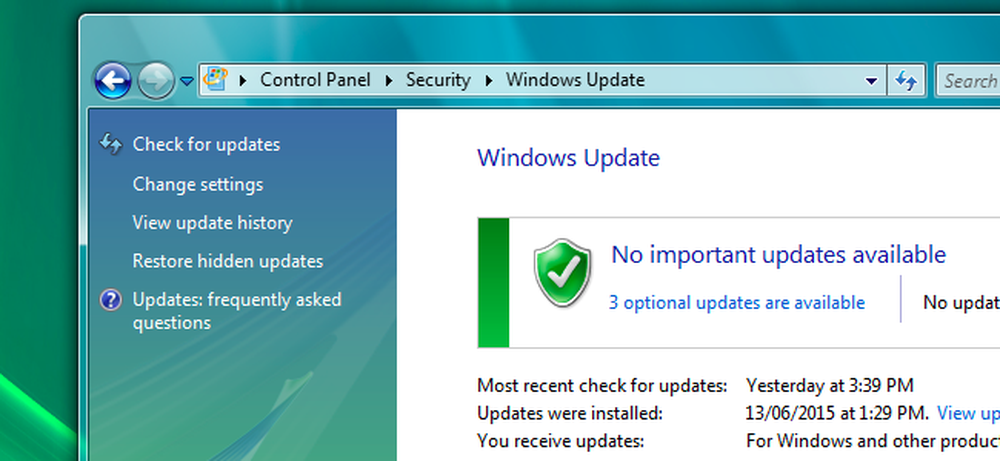 Windows Vista Control Panel. Успехи и провалы виндовс. How do update my PC. Как на ПК обновить ТТ. Import updater