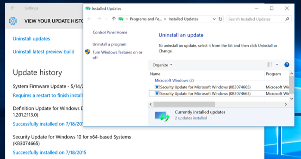 Windows installer update. Updating your Systems Firmware.