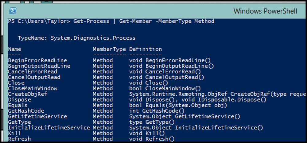 Powershell member