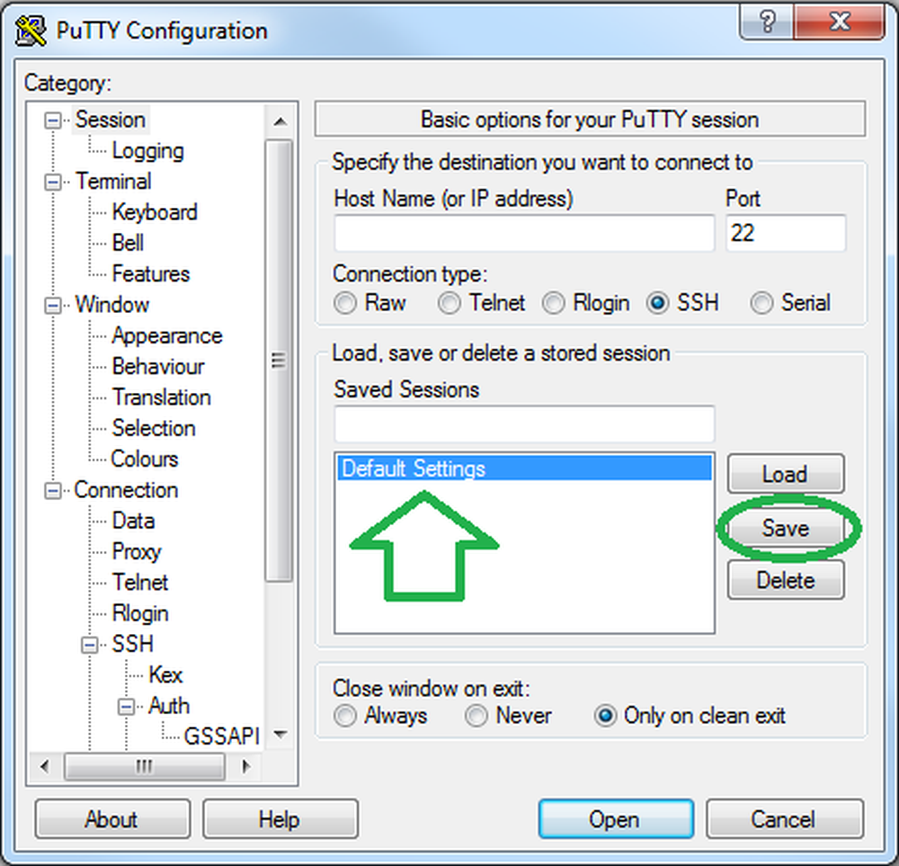 Параметры ключ. Configure ключи