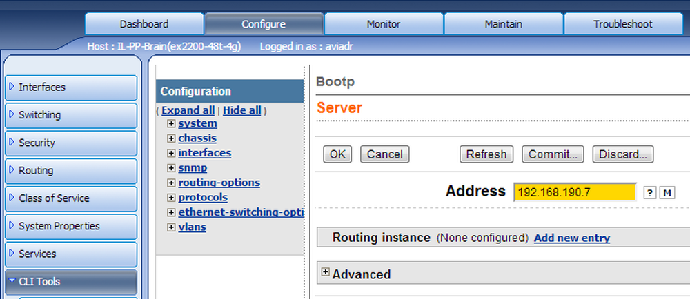 Security configuration. Tweeters none config