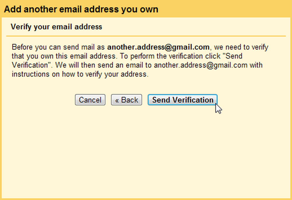 New email addresses. Your email address need to verify. Your mailing address