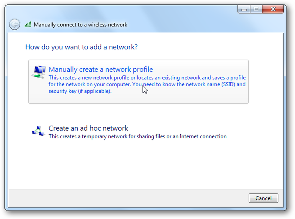 Temporary network. How to create manual.