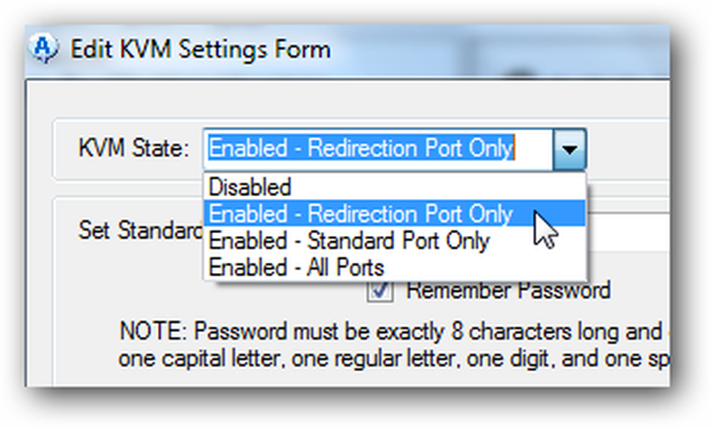 State enable. KVM Remote Control Intel AMT.