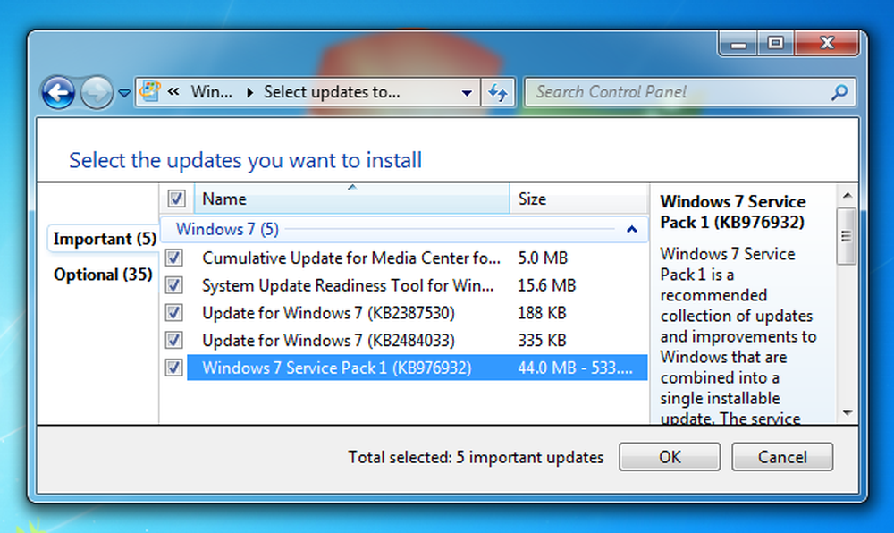 Import updater