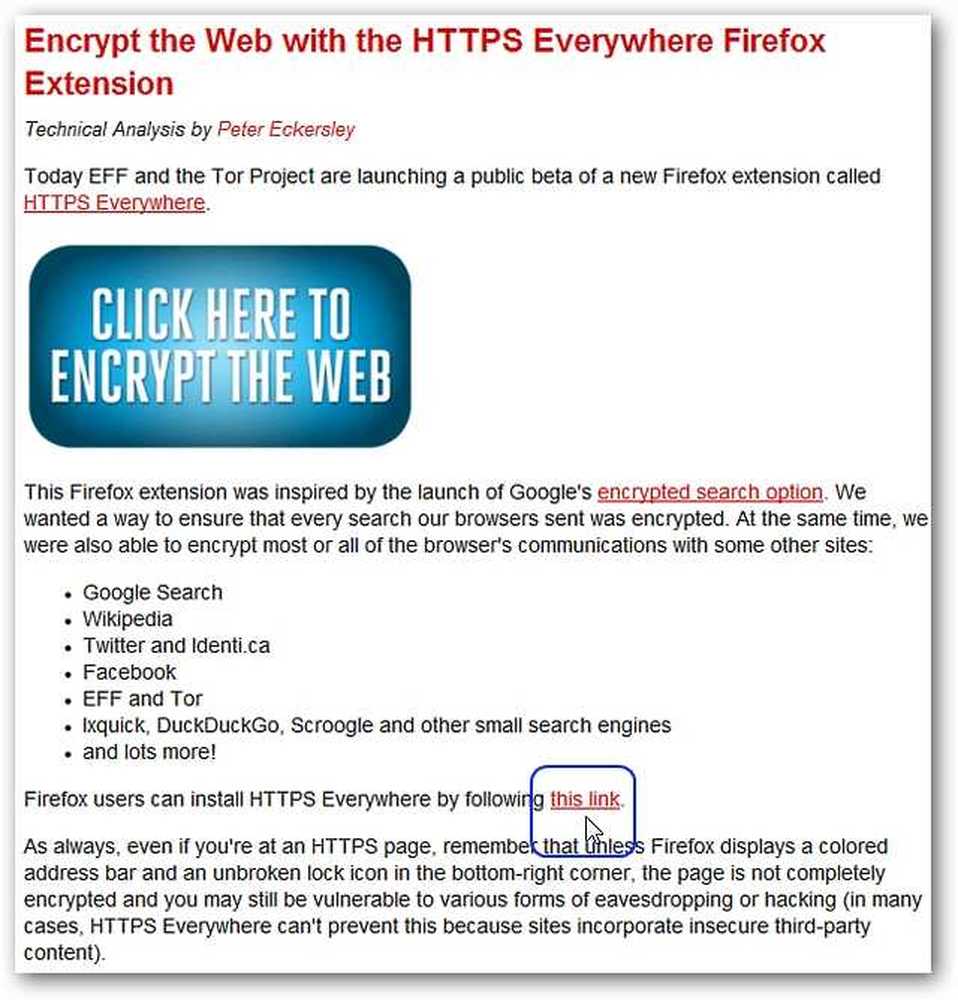 Encrypted sites.