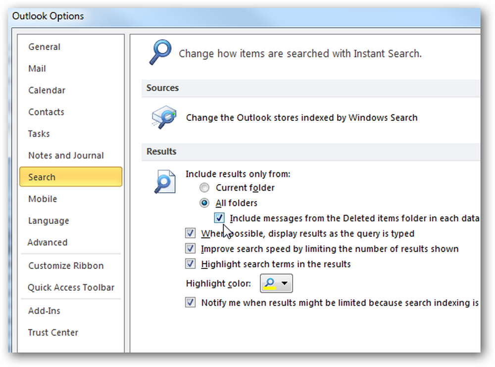 Расширенный поиск Outlook 2007. Outlook 2007.