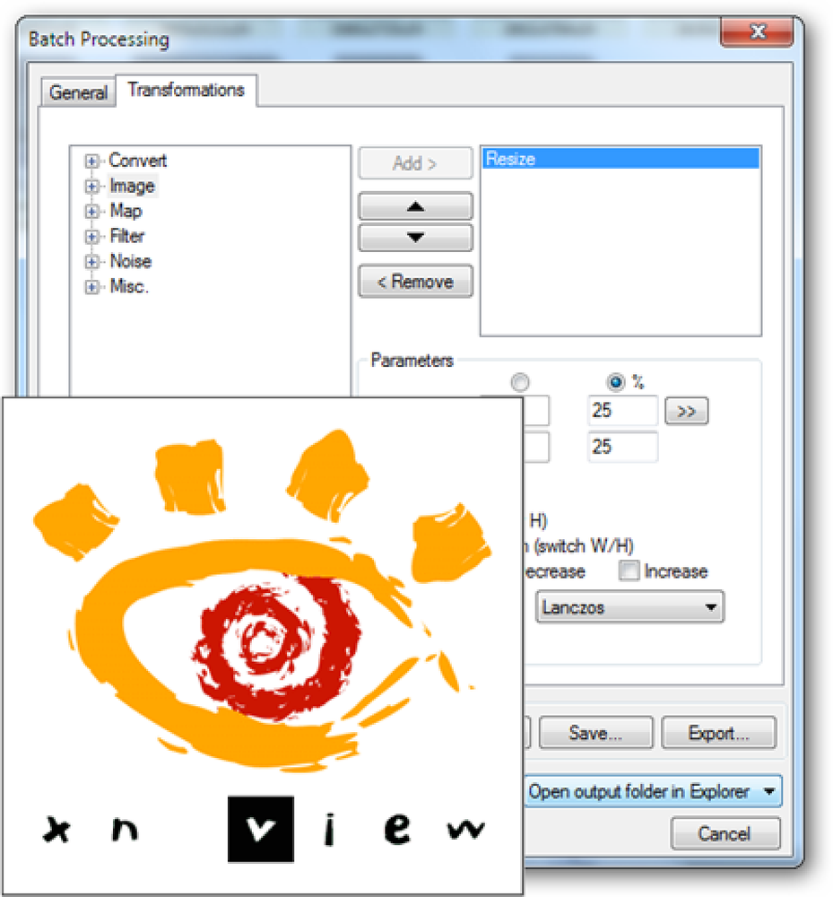 Xnview обрезка изображения