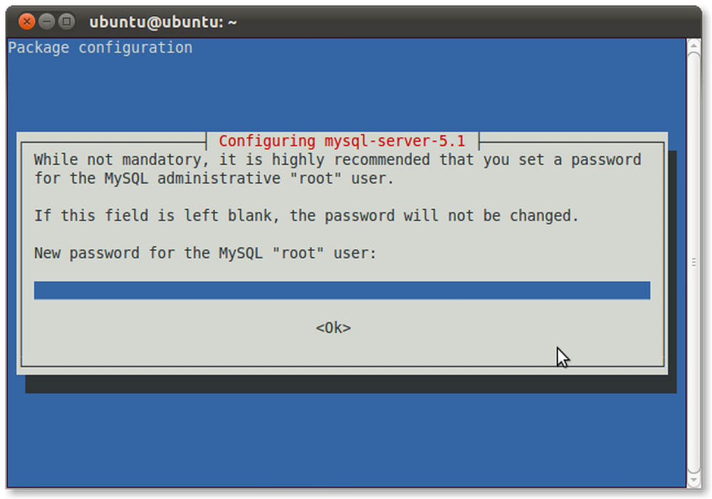 Mysql root password